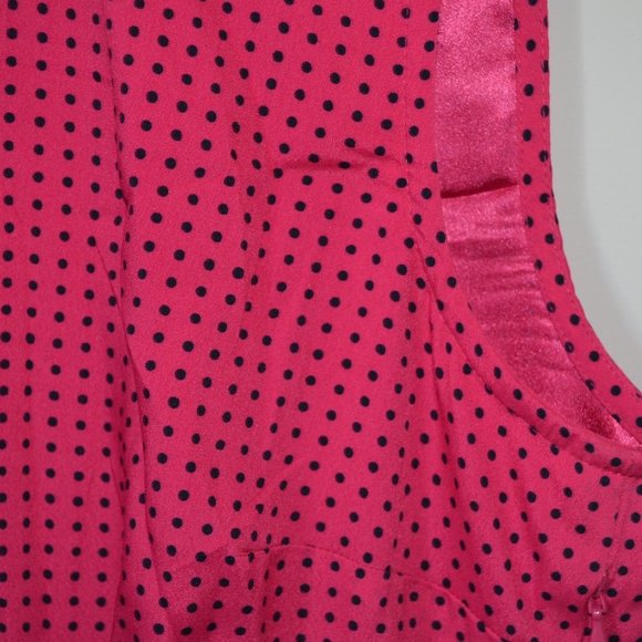 Tommy Hilfiger M Lined Polka Dot Sleeveless Dress - Picture 6 of 10